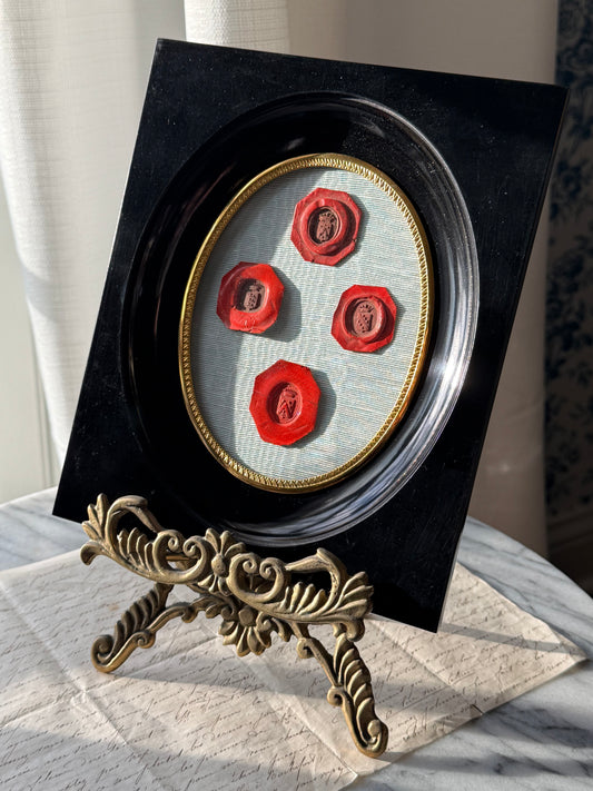 Antique French Wax Seal Collection — Shadow Frame