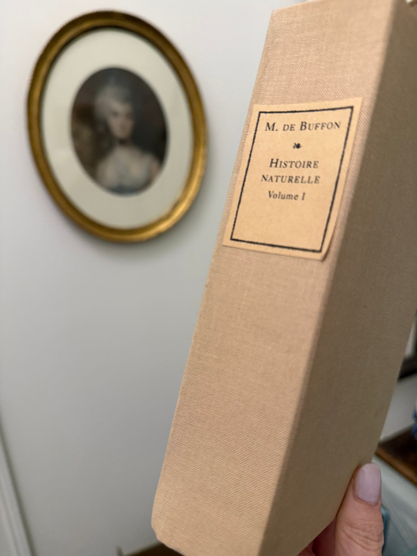 Antique Decorative Book · 255-Year-Old French Histoire Naturelle · Repurposed in Cream (multiples)