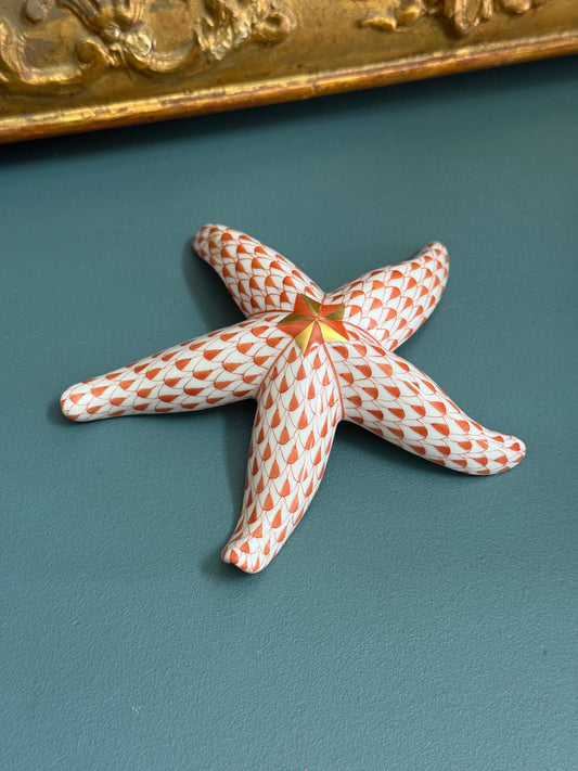 Herend Hungary Hand-Painted Porcelain Starfish