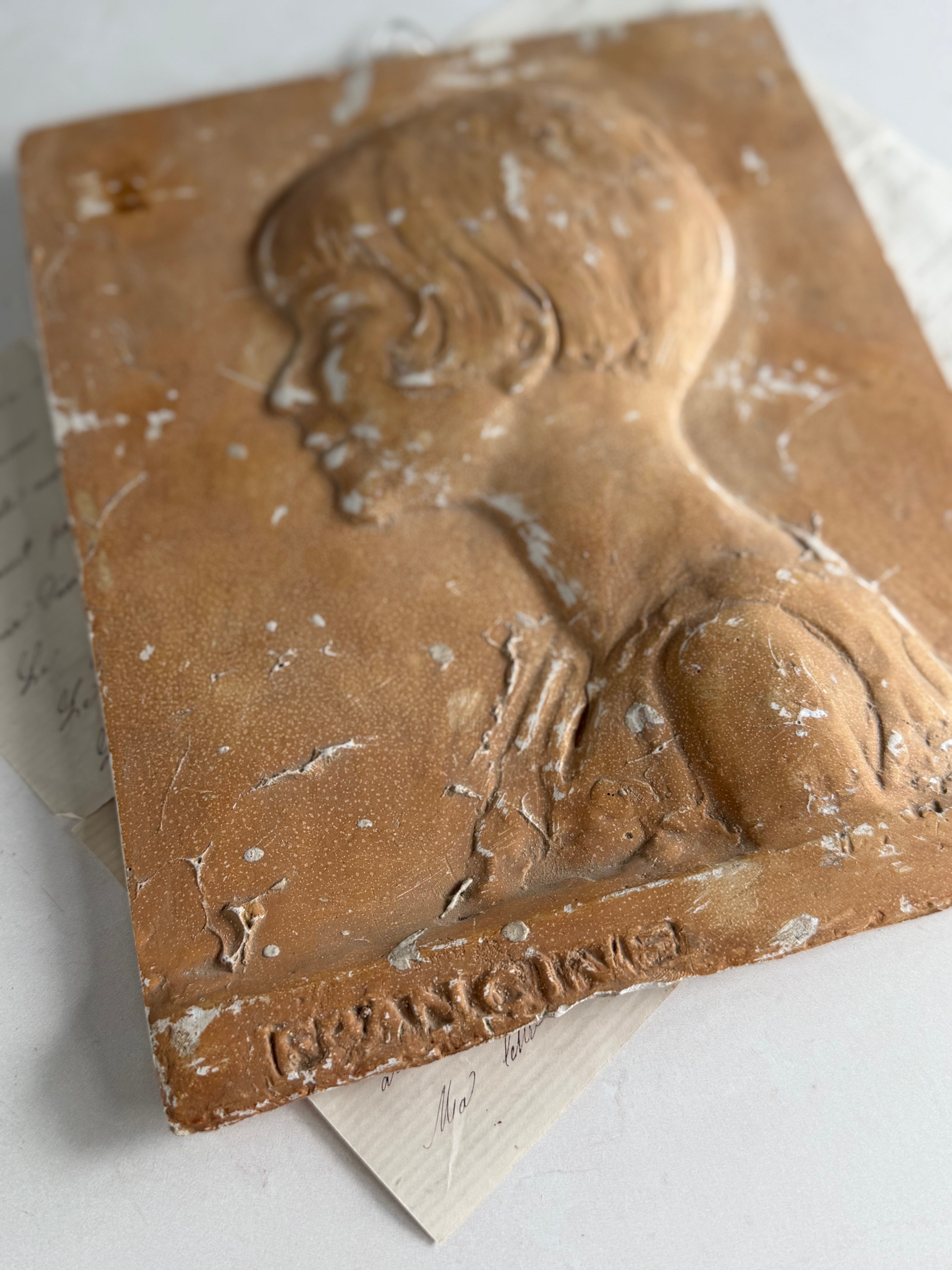 Louis Botinelly, "Francine" — Patinated Plaster Profile