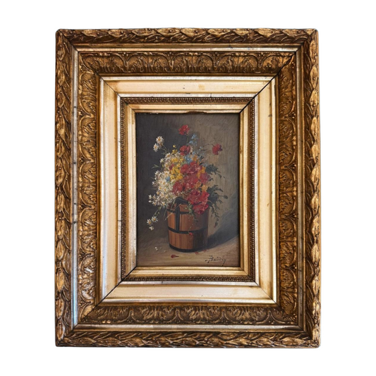 French Floral Still Life Painting