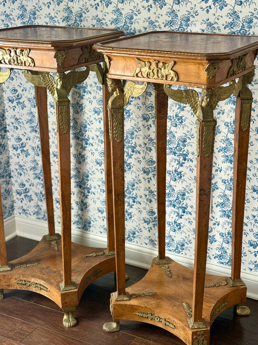 Empire Style Pedestal with Elaborate Ormolu Mounts (sold separately)