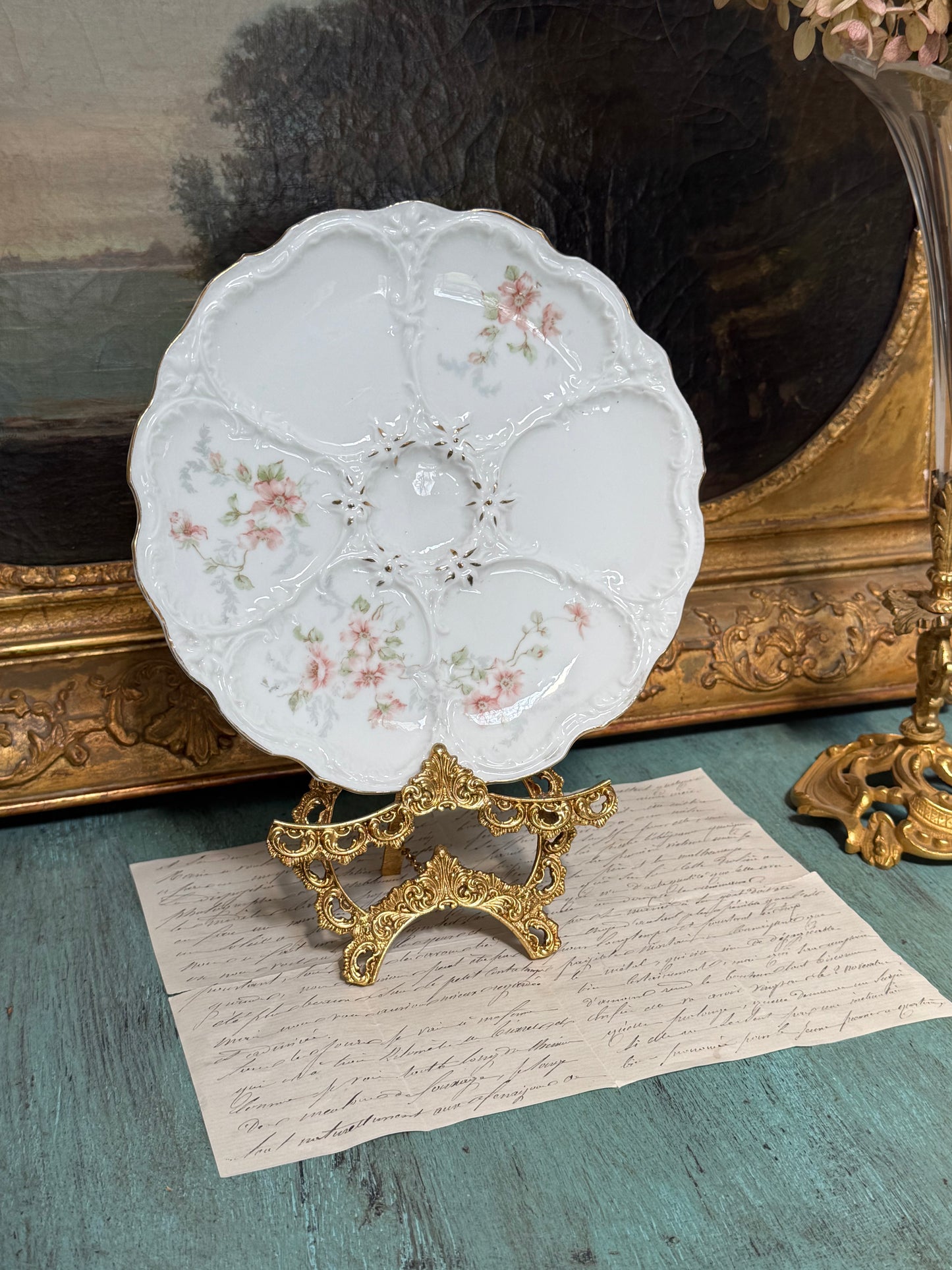 Antique German Oyster Plates (sold individually)