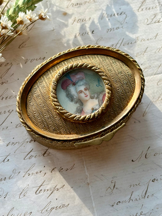 Antique French Portrait Box