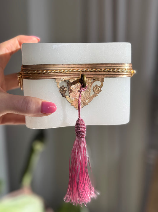 Antique French Opaline Casket