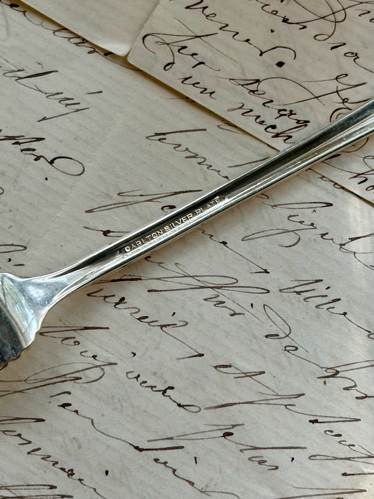 Carleton Silver Plate Cocktail Forks, Set of 4