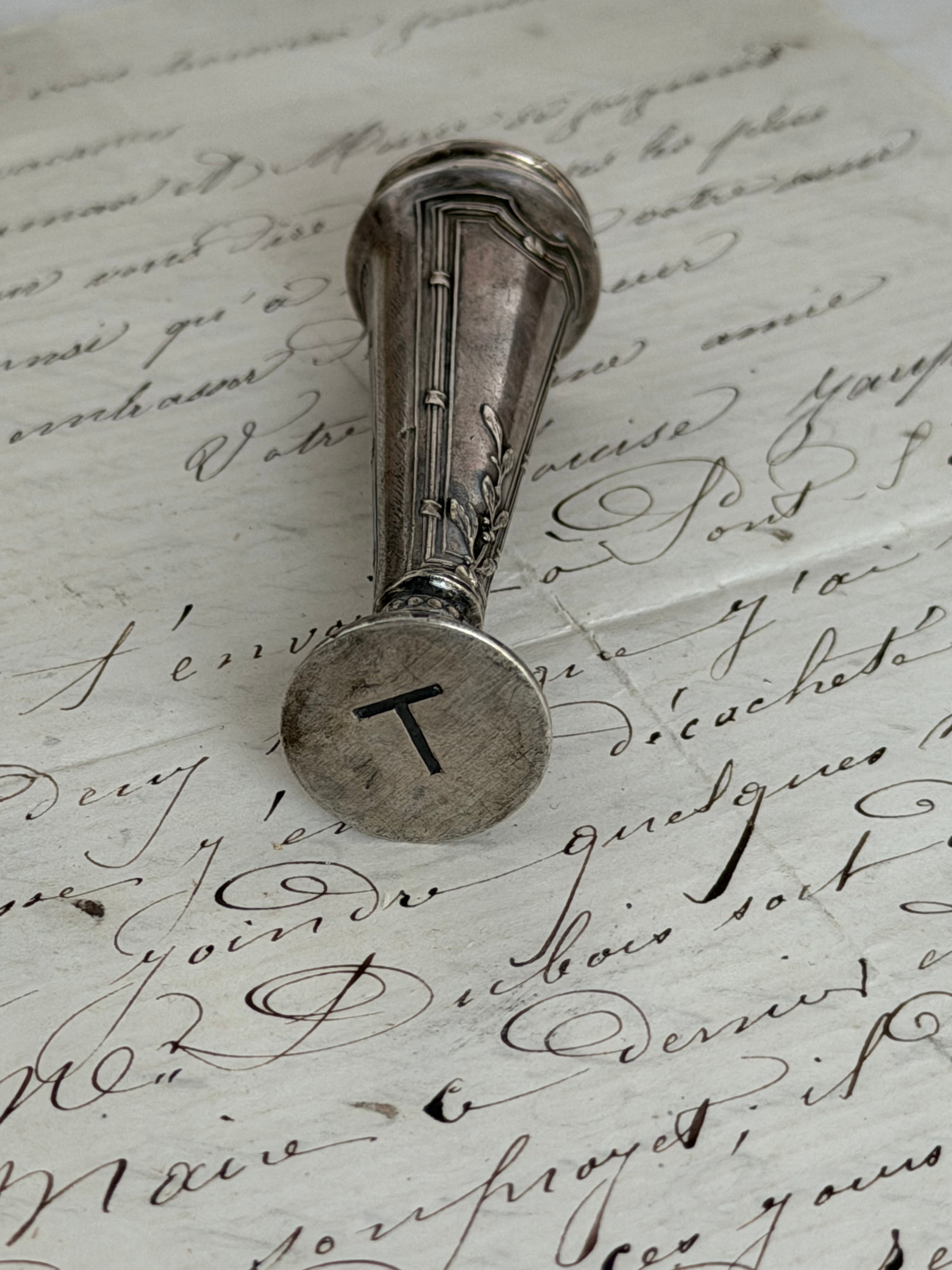 Antique Sterling Silver Wax Seal