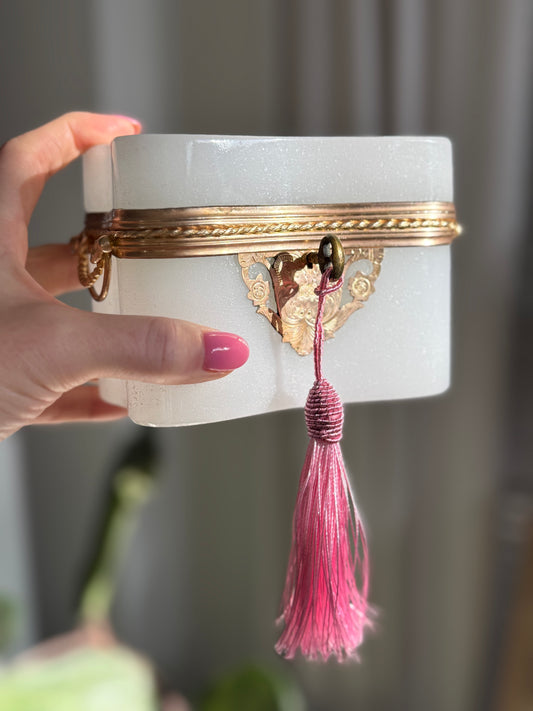 Antique French Opaline Casket