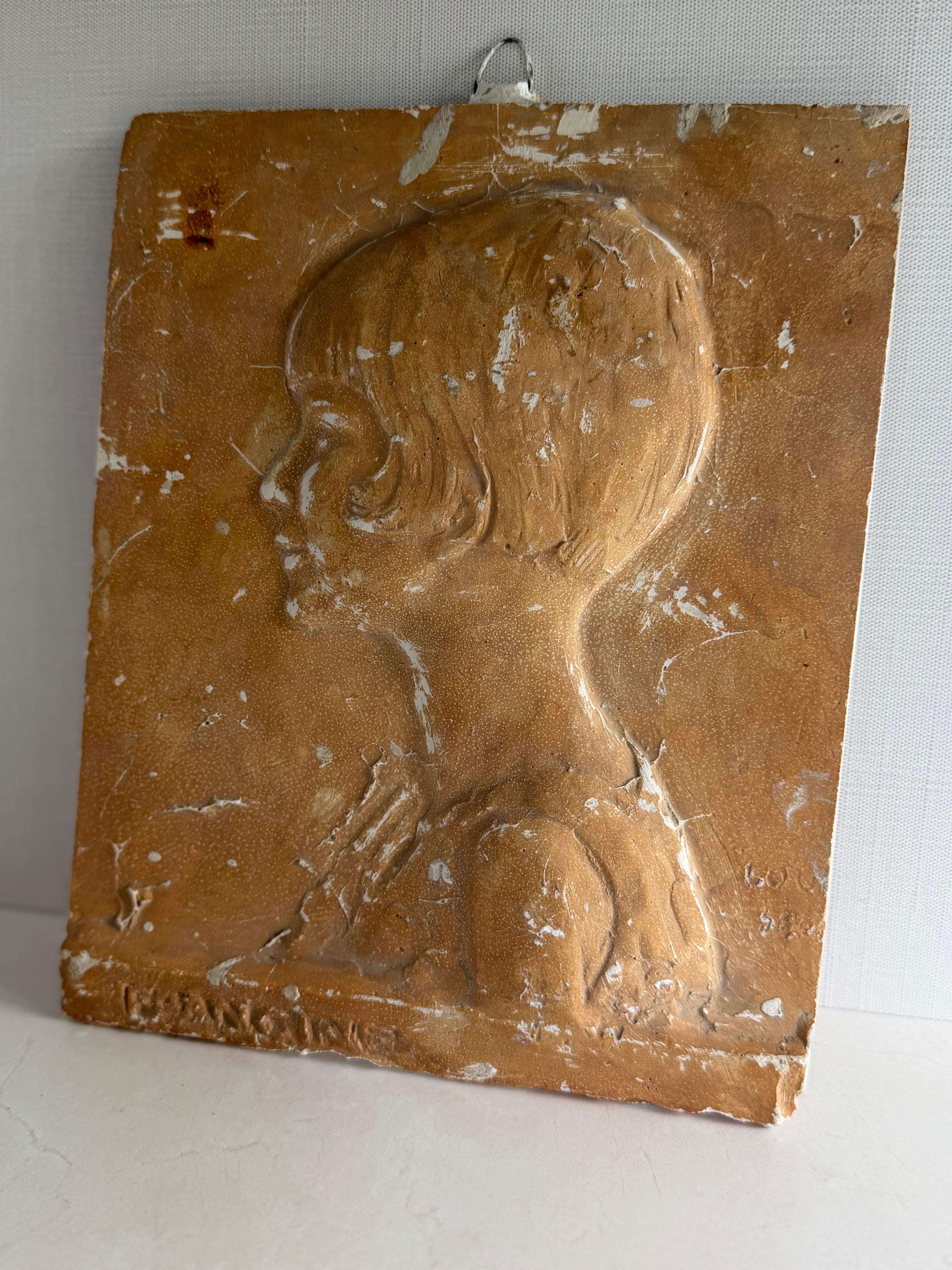 Louis Botinelly, "Francine" — Patinated Plaster Profile