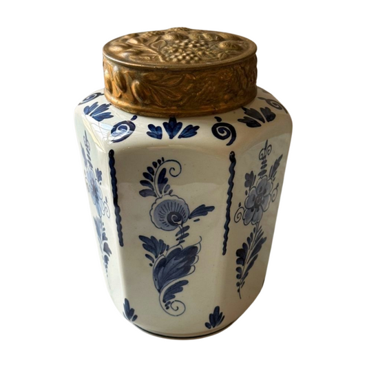 Delft Tea Lidded Container