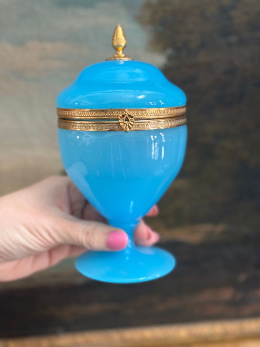 Opaline Glass Casket with Gilt Bronze Mounts