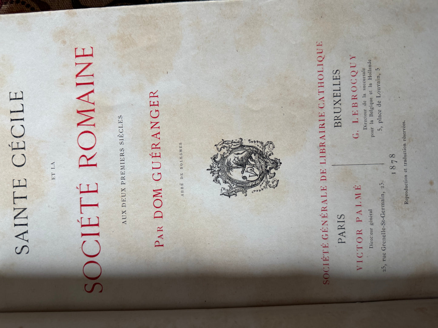 Antique French Book