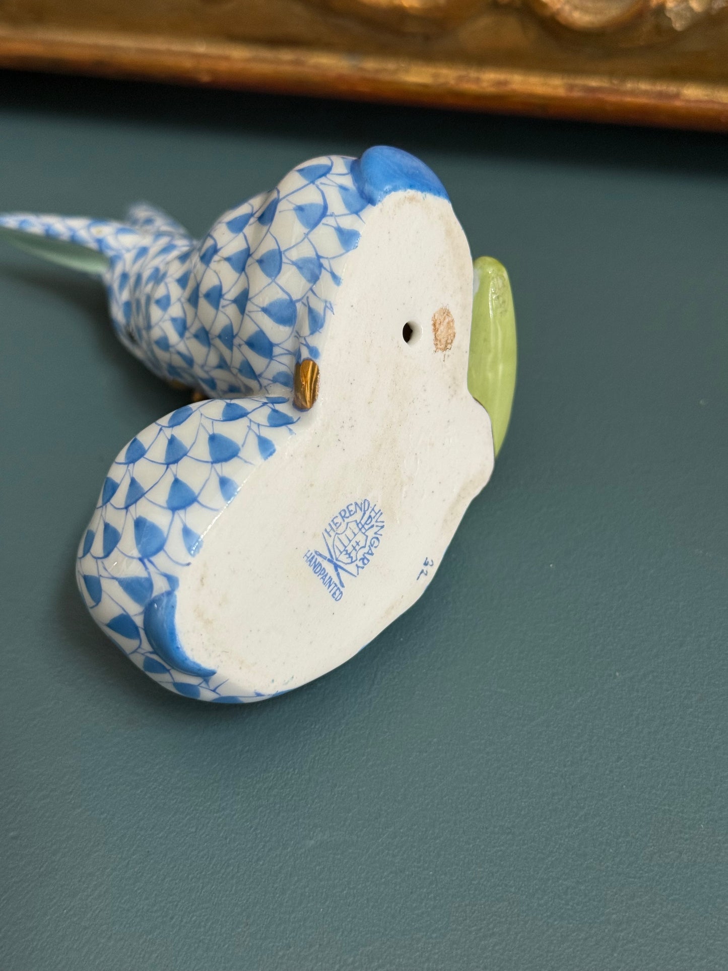 Herend Hungary Hand-Painted Porcelain Bunny Figure