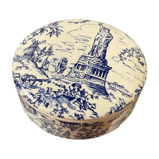 Tiffany and Company New York Toile Lidded Dish
