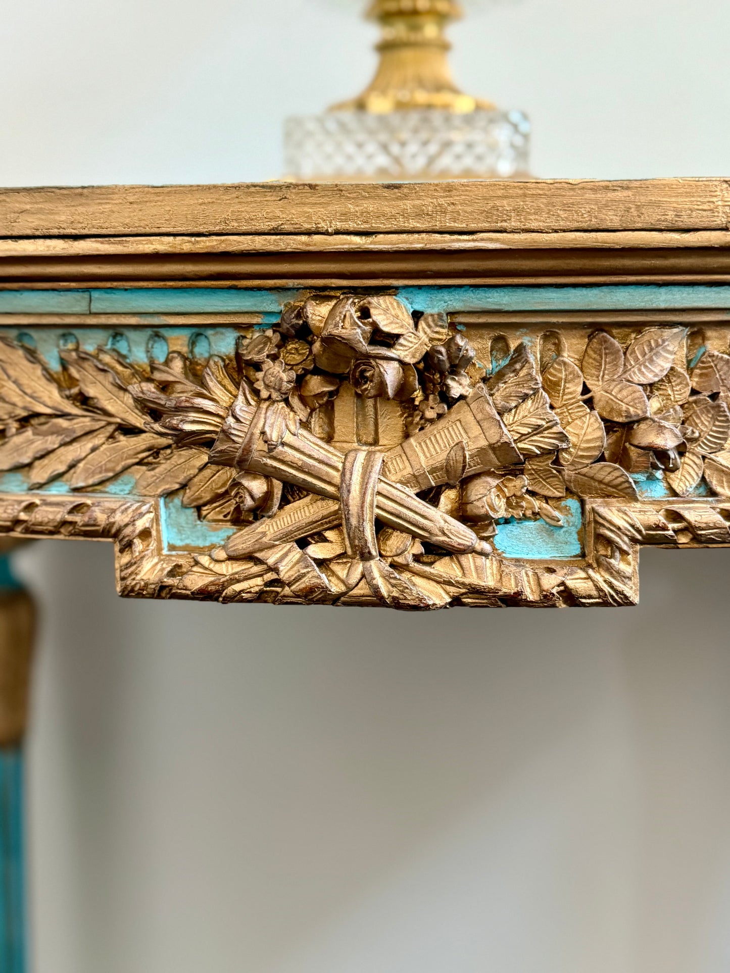 Antique French Rococo Revival Console Table