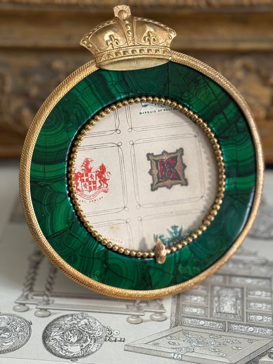 Russian Malachite Photo Frame