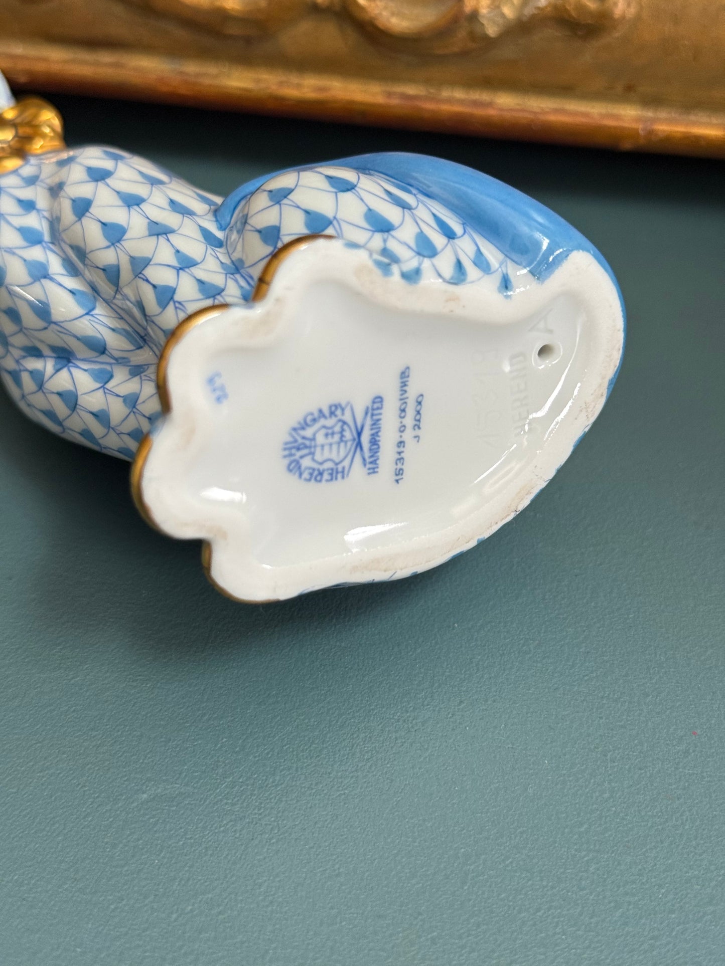 Herend Hand-Painted Porcelain Cat