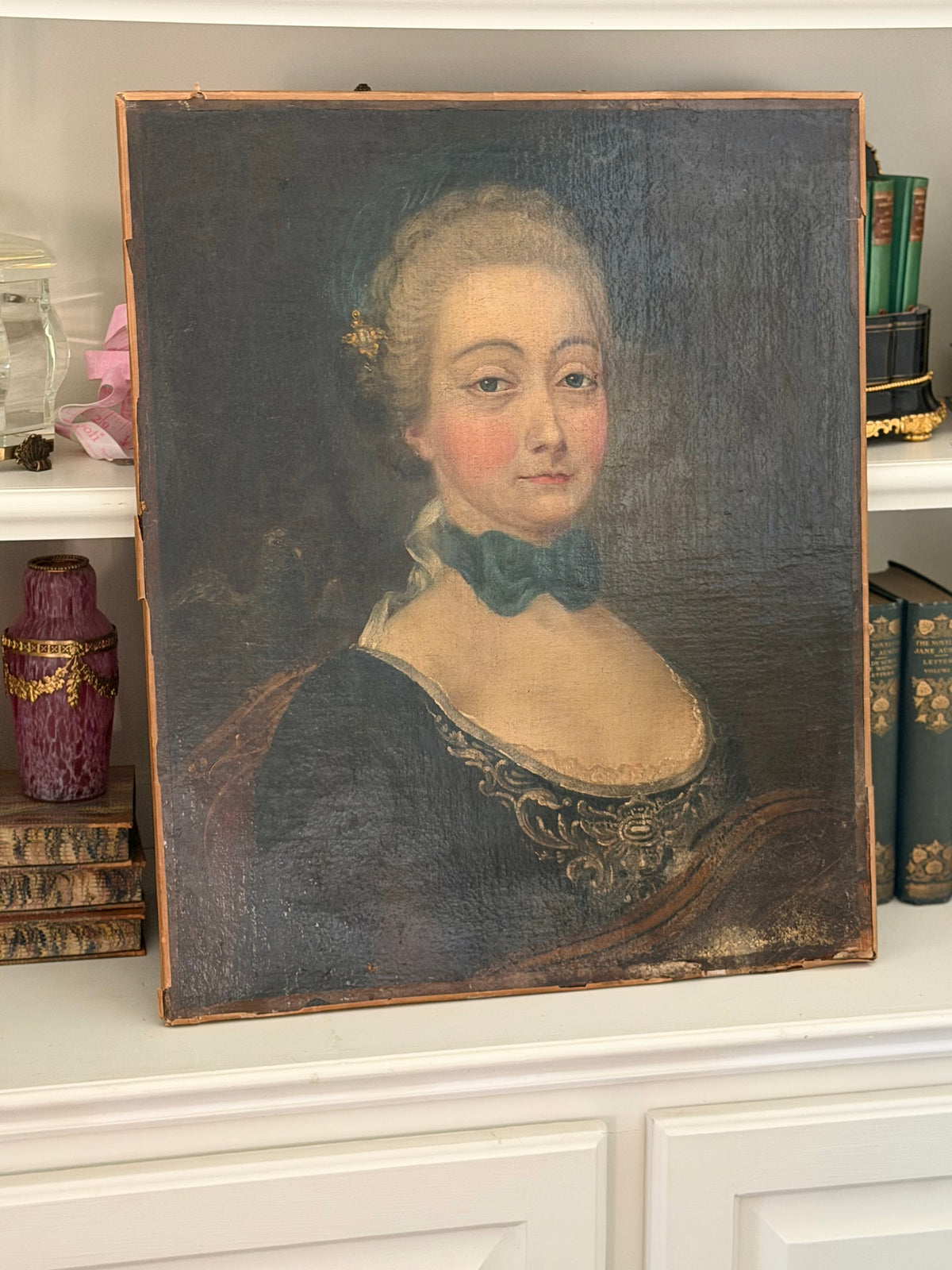 18th Century Portrait of a Lady, Oil on Canvas