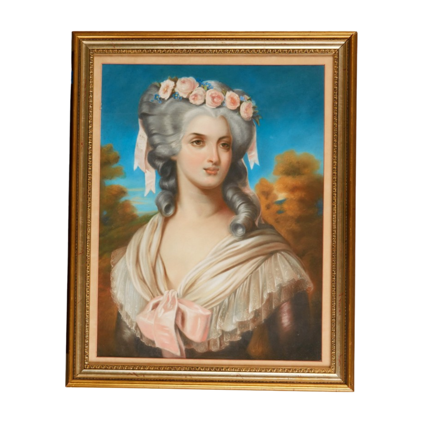 19th Century French School Pastel Portrait