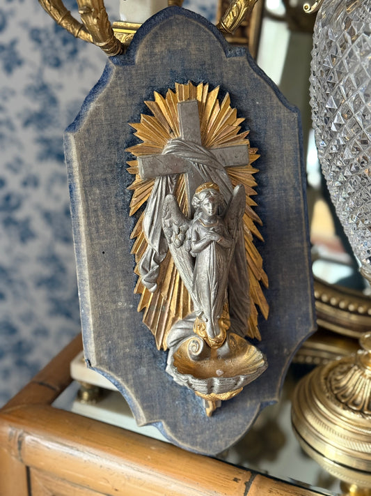 Antique French Holy Water Font
