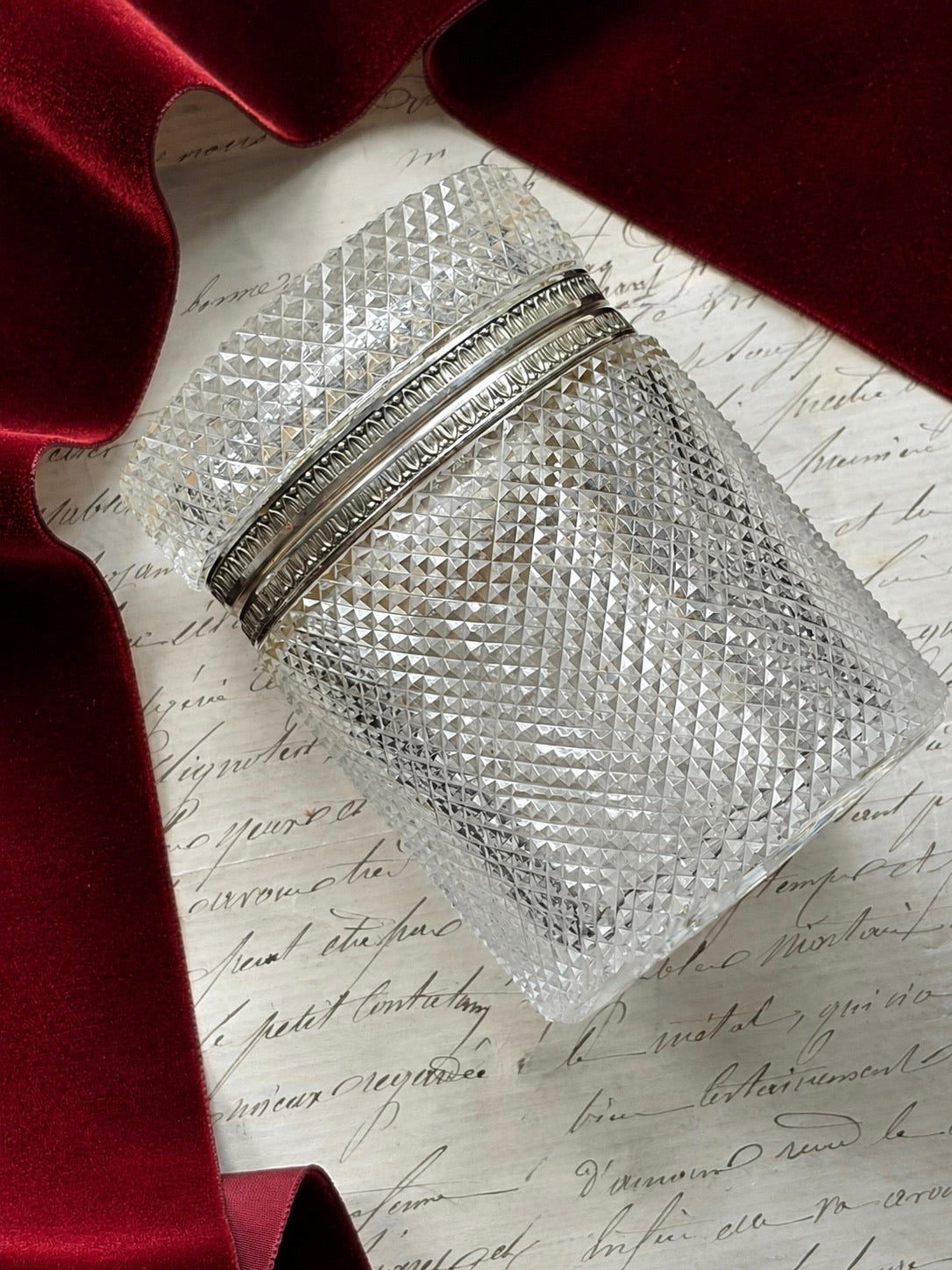 Cartier Crystal Box, Signed Cartier
French, 20th Century