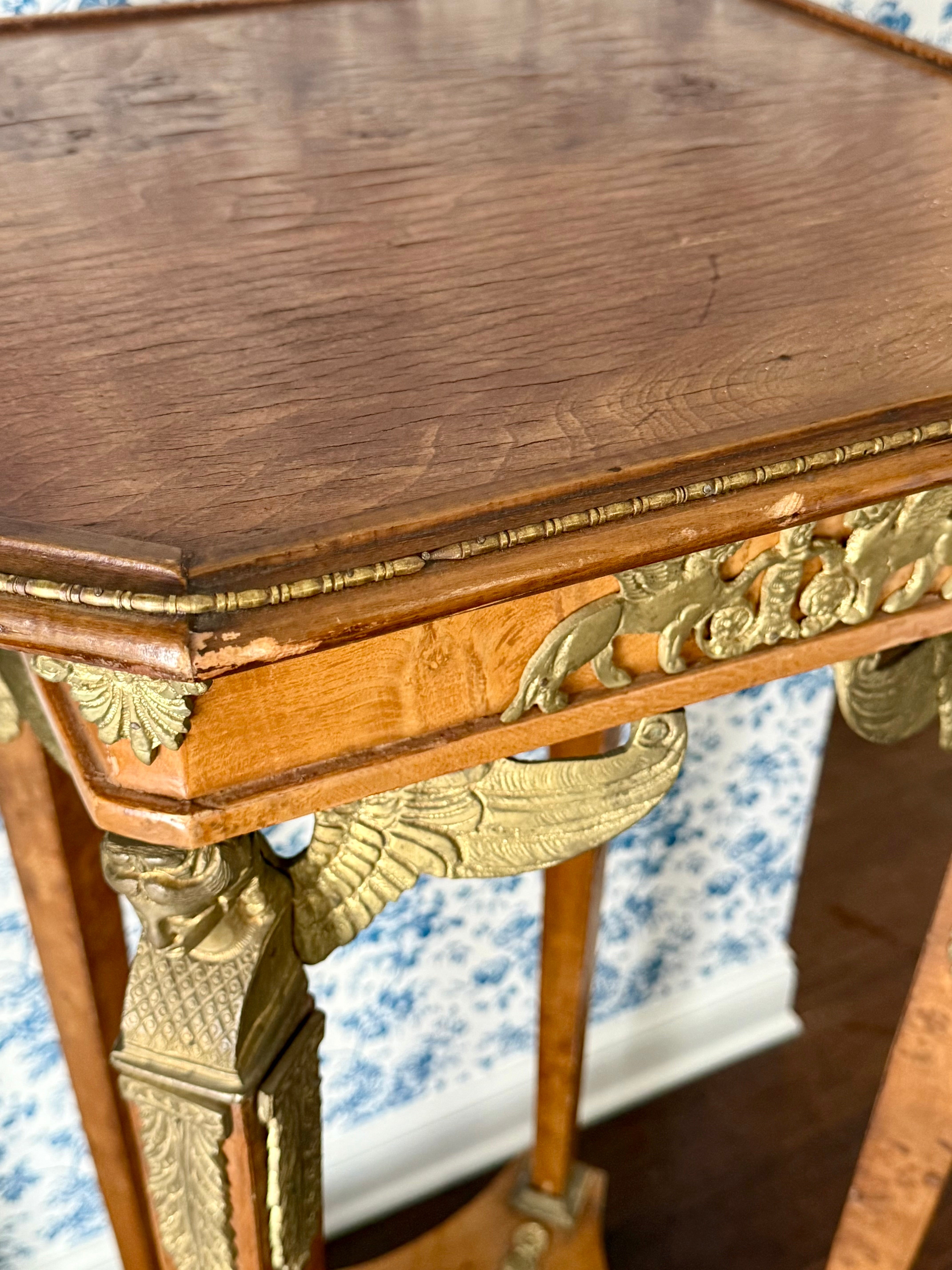 Empire Style Pedestal with Elaborate Ormolu Mounts (sold separately)