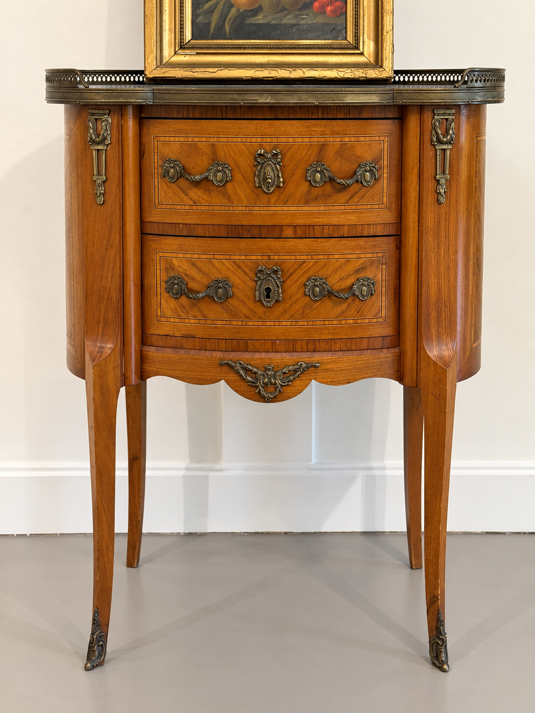 Early 20th-Century French Louis XIV Style Kidney Commode