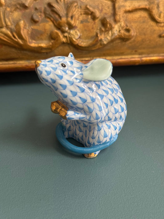 Herend Hand-Painted Porcelain Mouse