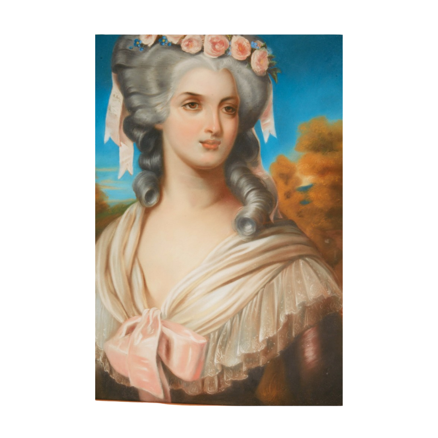 19th Century French School Pastel Portrait