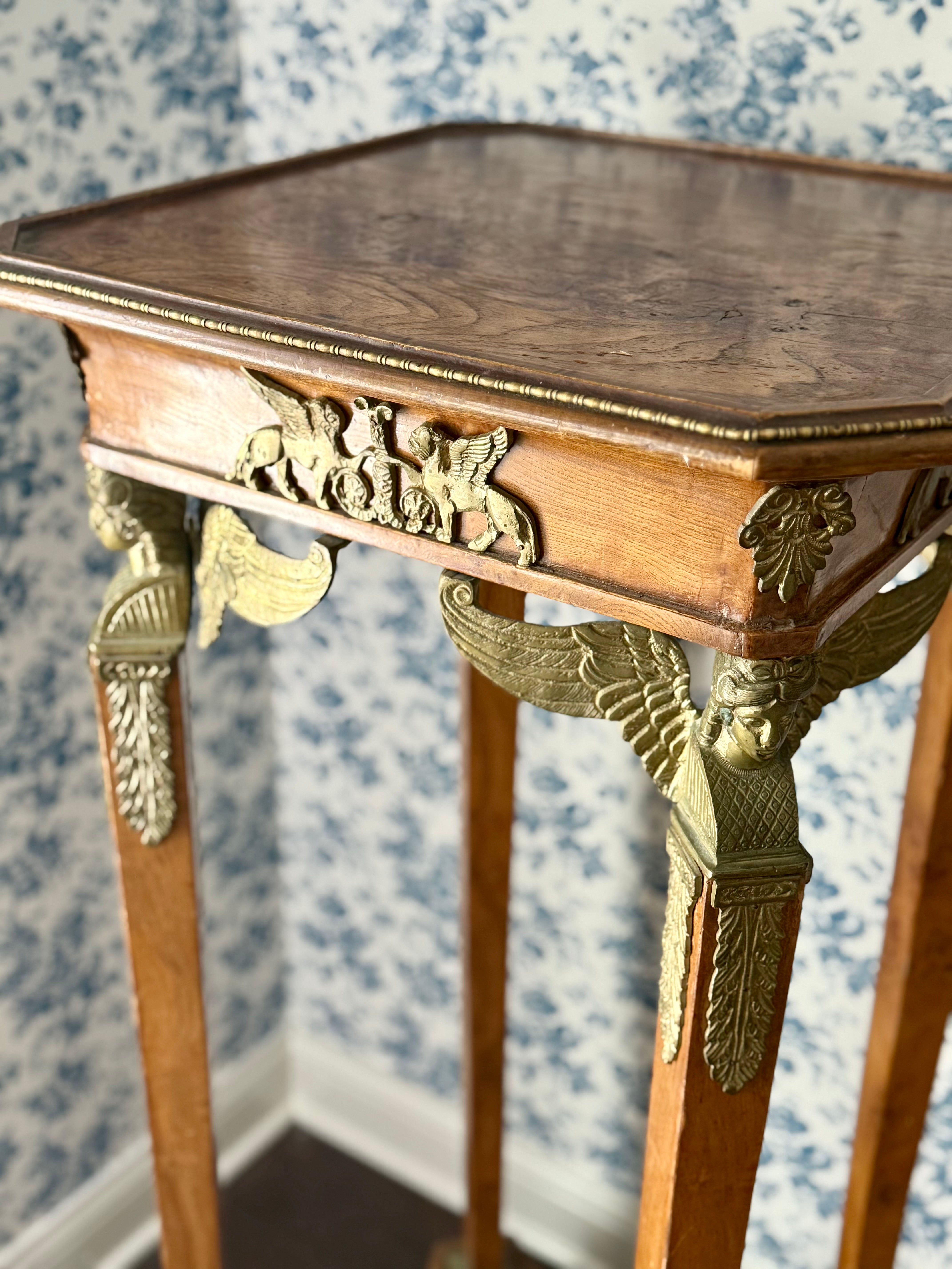 Empire Style Pedestal with Elaborate Ormolu Mounts (sold separately)
