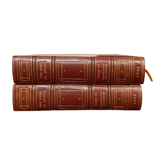 The Duke of Argyll: Autobiography and Memoirs (Connoisseur Edition, 1906) Book Set