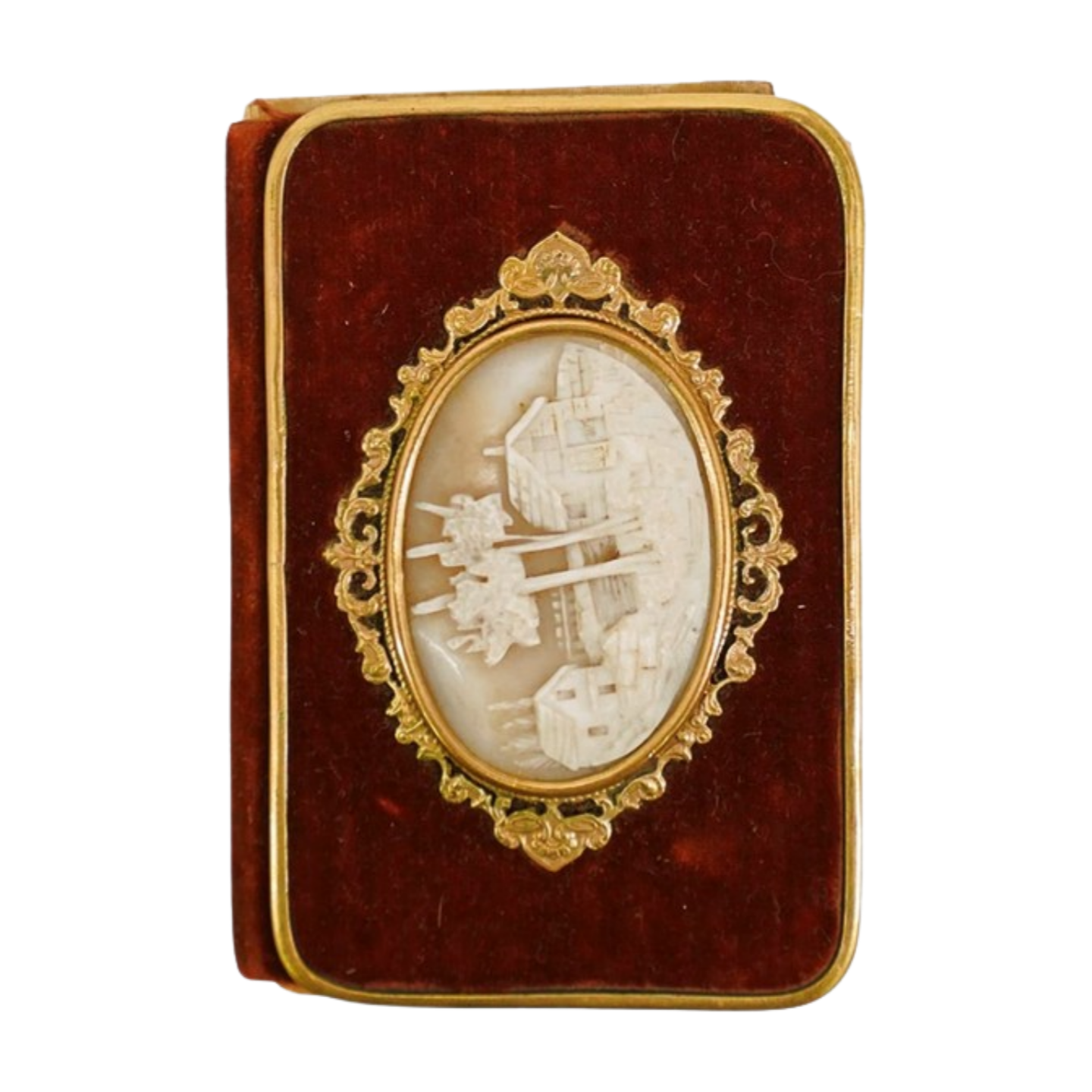 Antique Velvet Cameo Notepad
