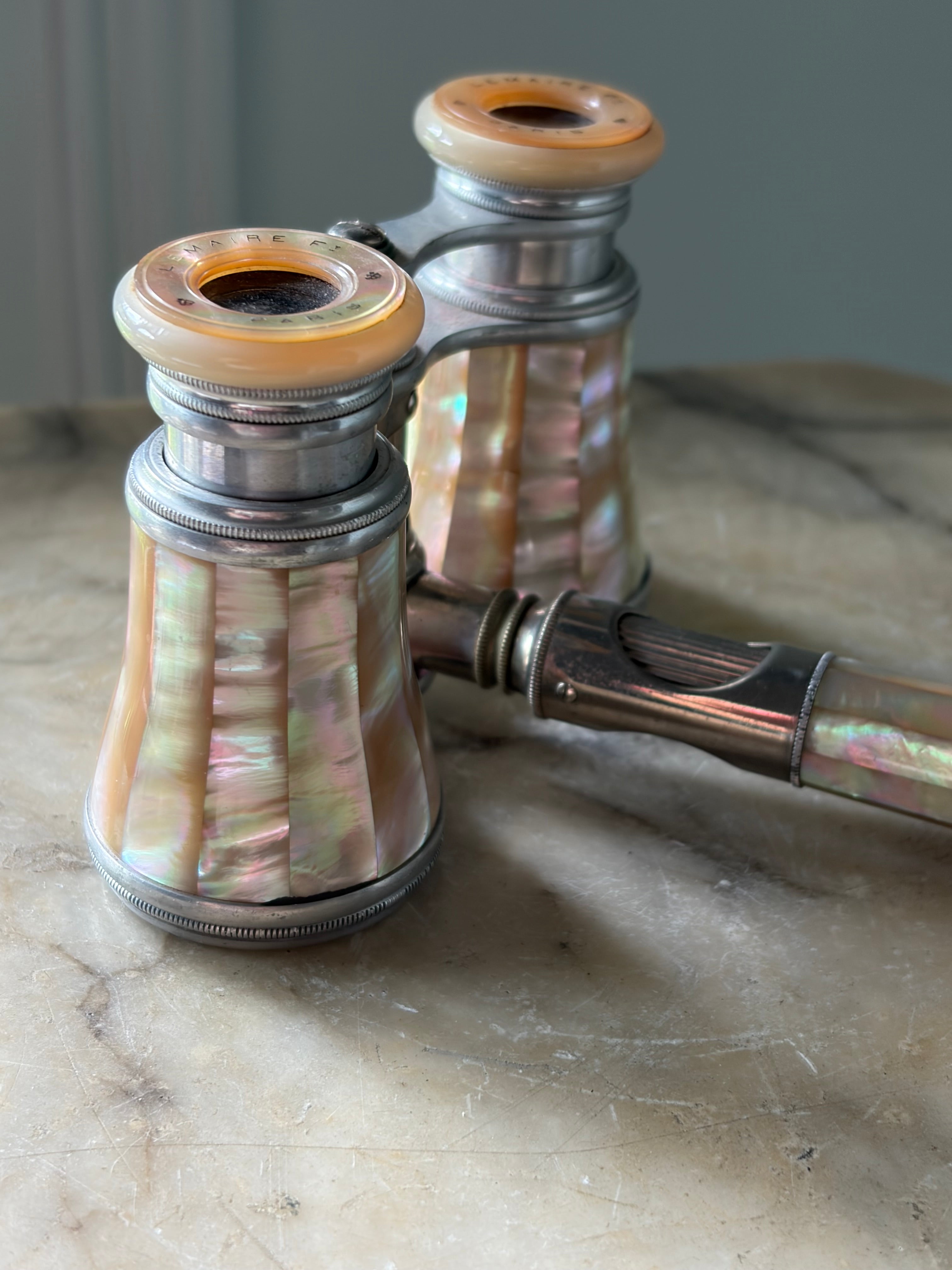 Antique La Maire Paris Mother of Pearl Opera Glasses