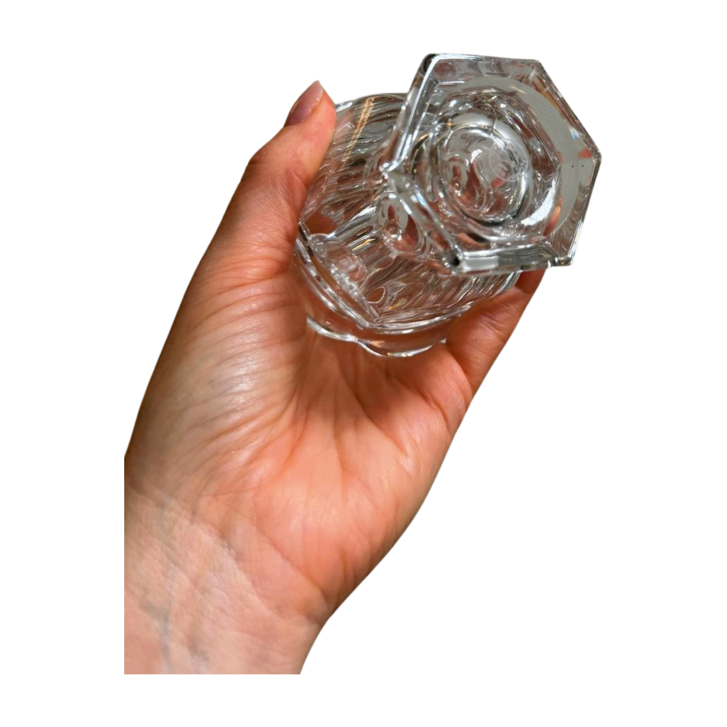 Signed Baccarat Crystal Mustard / Condiment Jar — Missouri / Harcourt Pattern