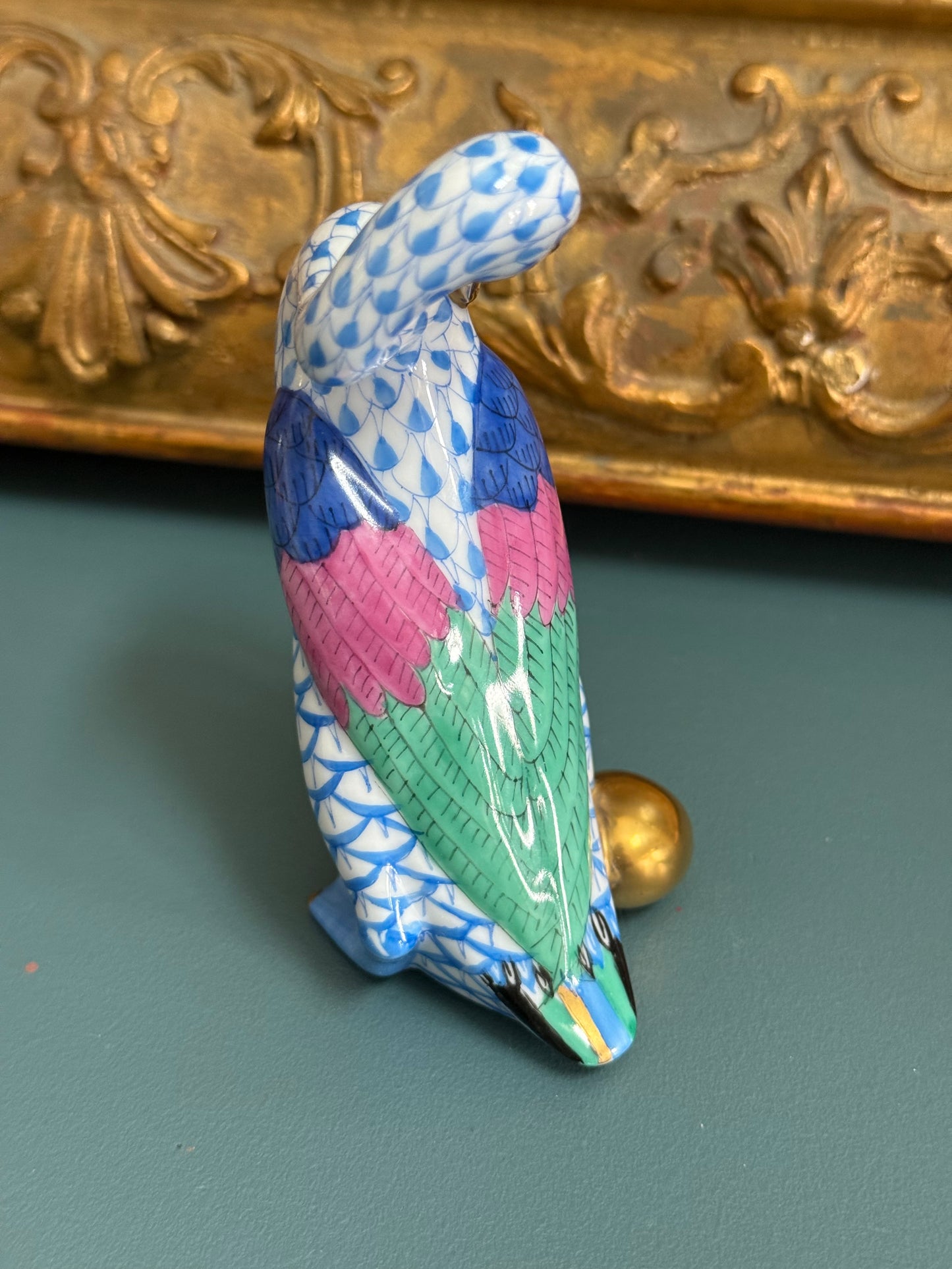 Herend Hungary Hand-Painted Porcelain Goose