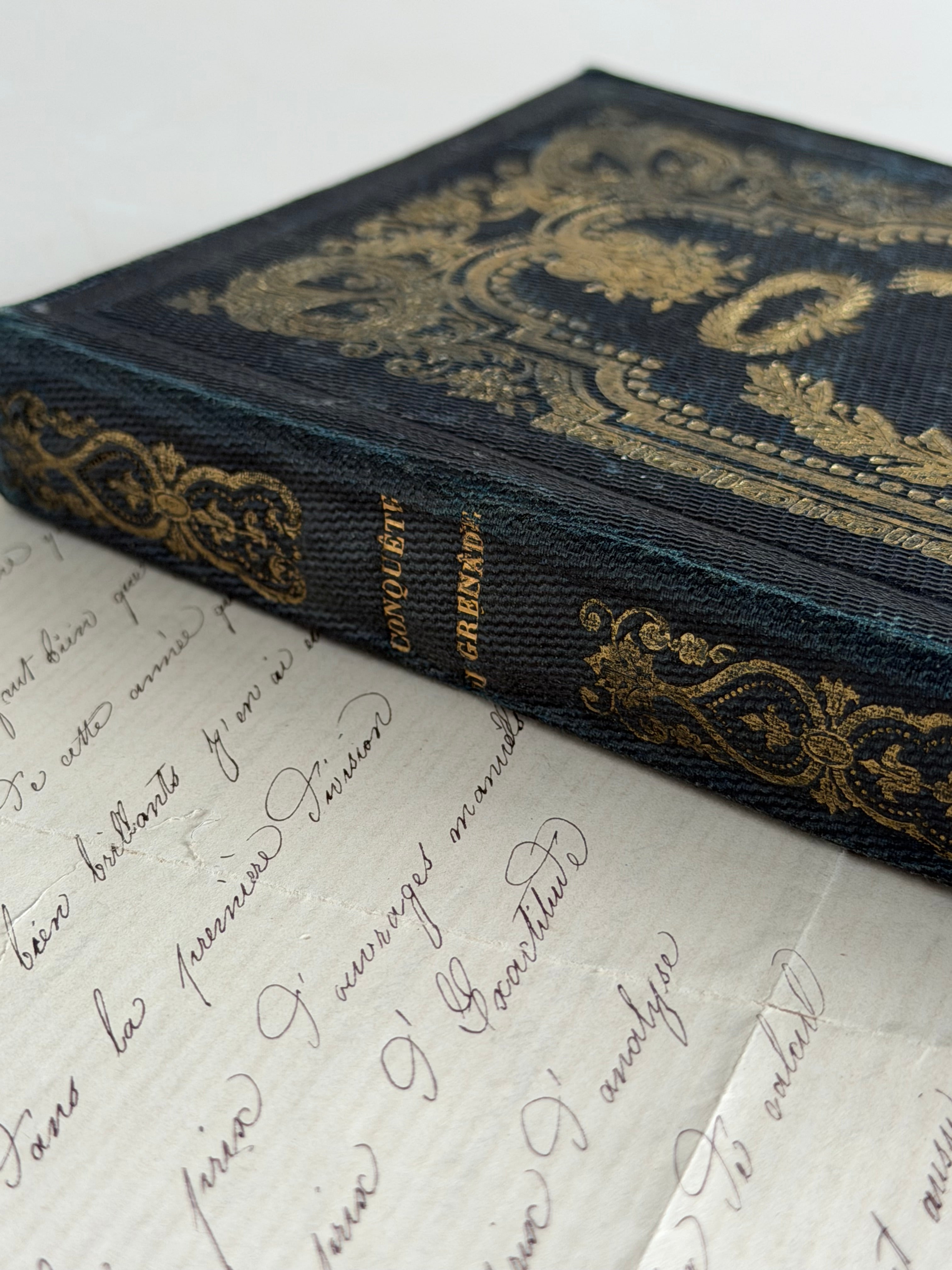 Antique French Cartonnage Book