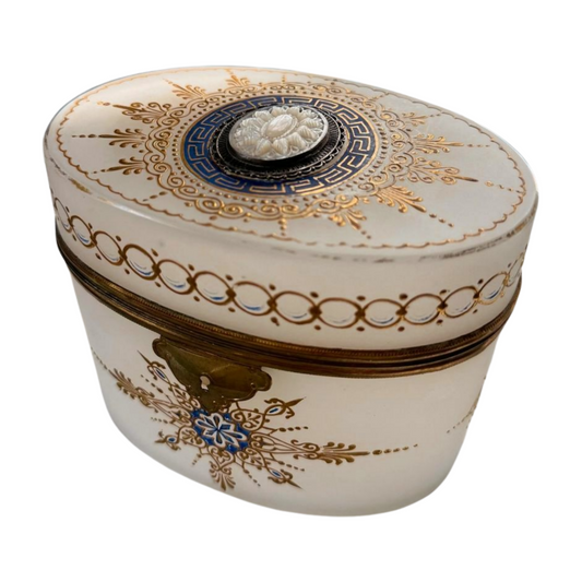 Antique Opaline Casket