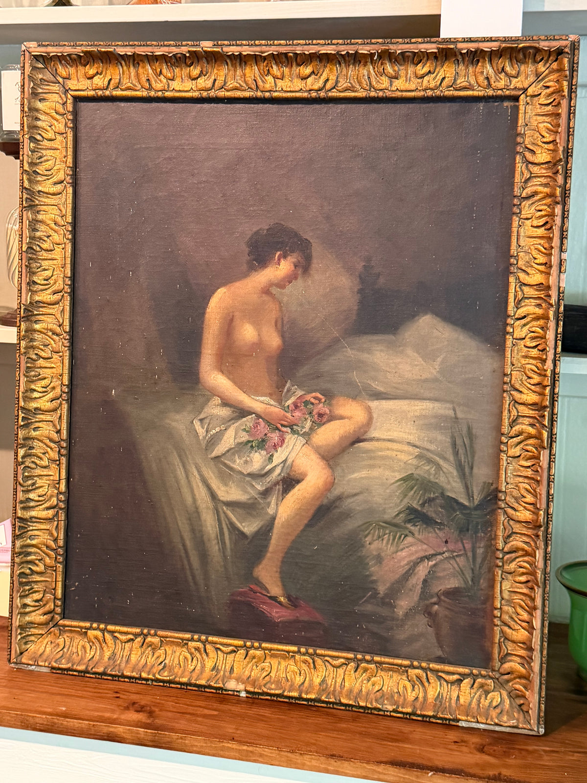 Antique French Portrait of a Woman