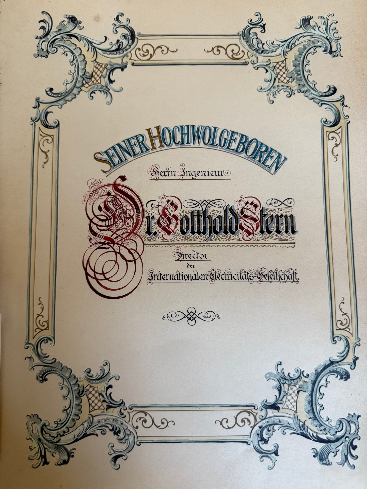Monumental Viennese Presentation Album | Internationalen Elektrizitätsgesellschaft, 1900