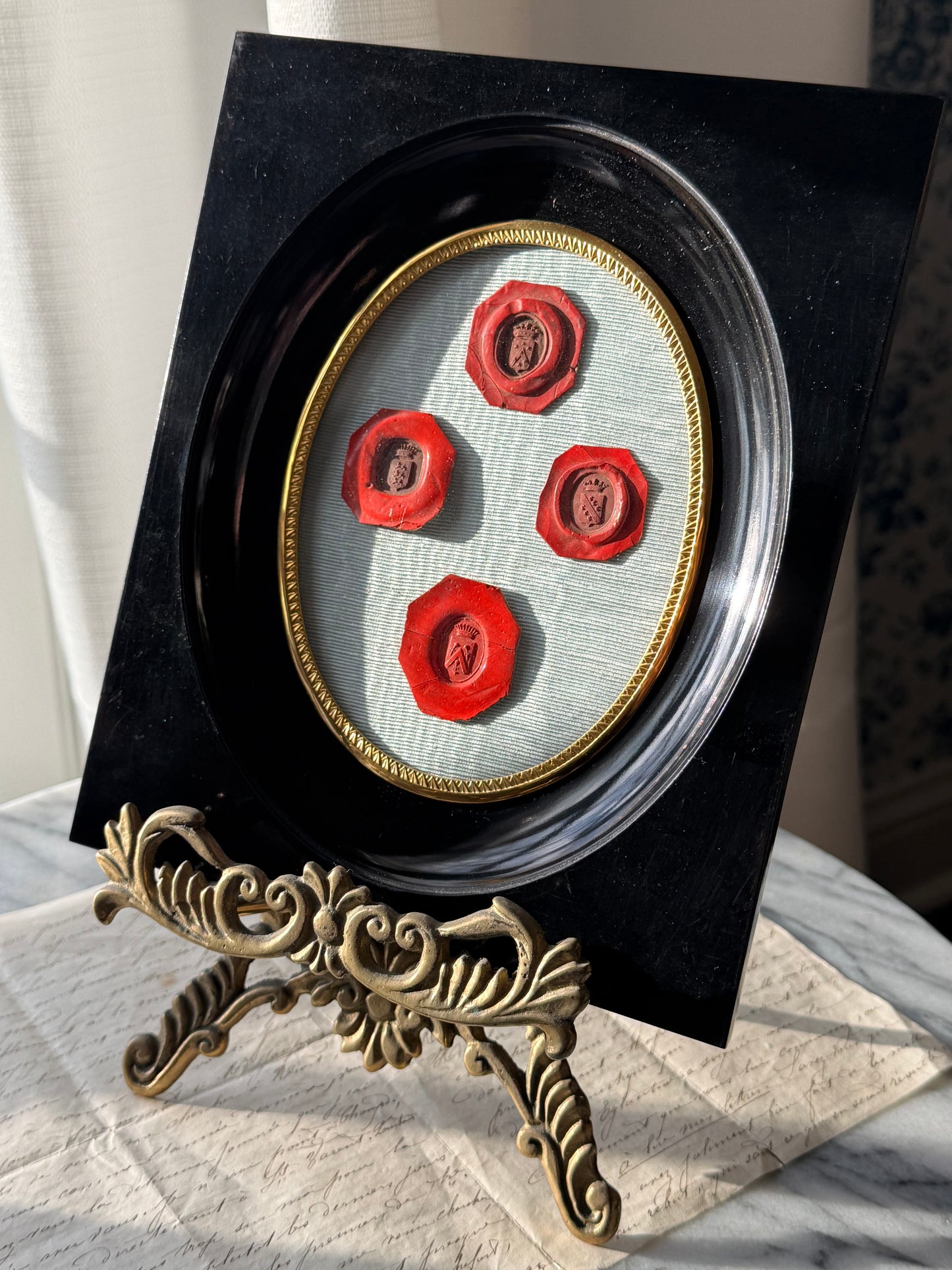 Antique French Wax Seal Collection — Shadow Frame