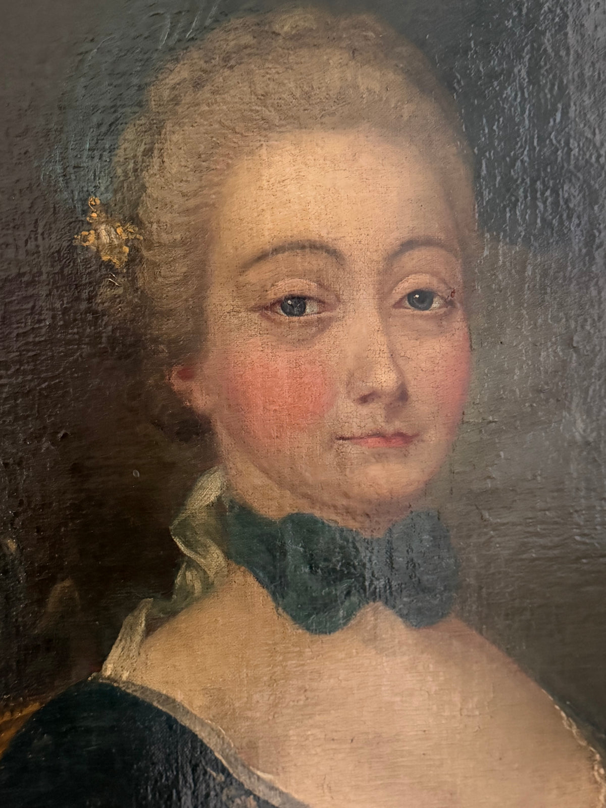 18th Century Portrait of a Lady, Oil on Canvas