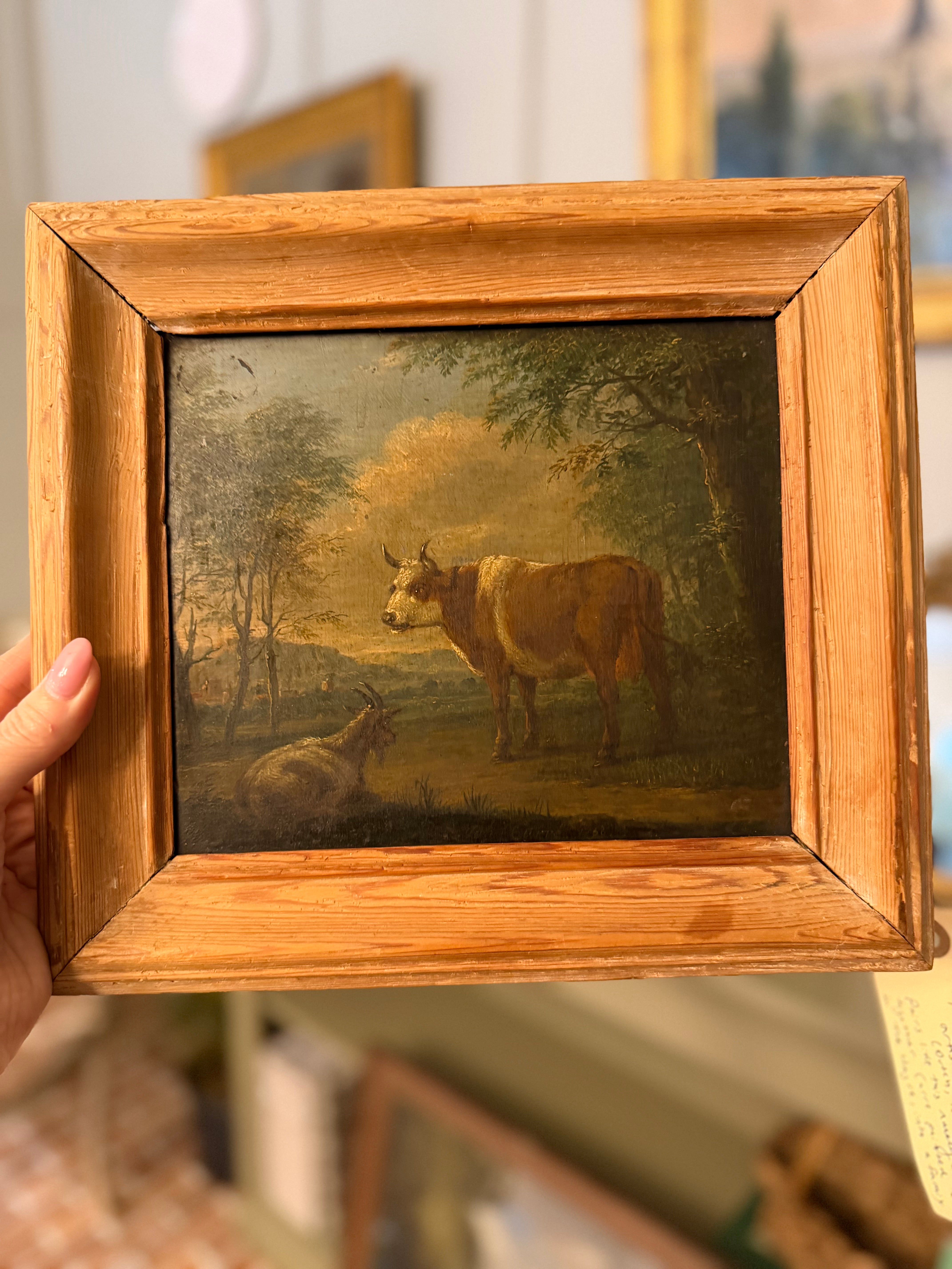 Pair of 18th-Century Dutch Pastoral Paintings by Johannes Carré, Signed & Dated 1766