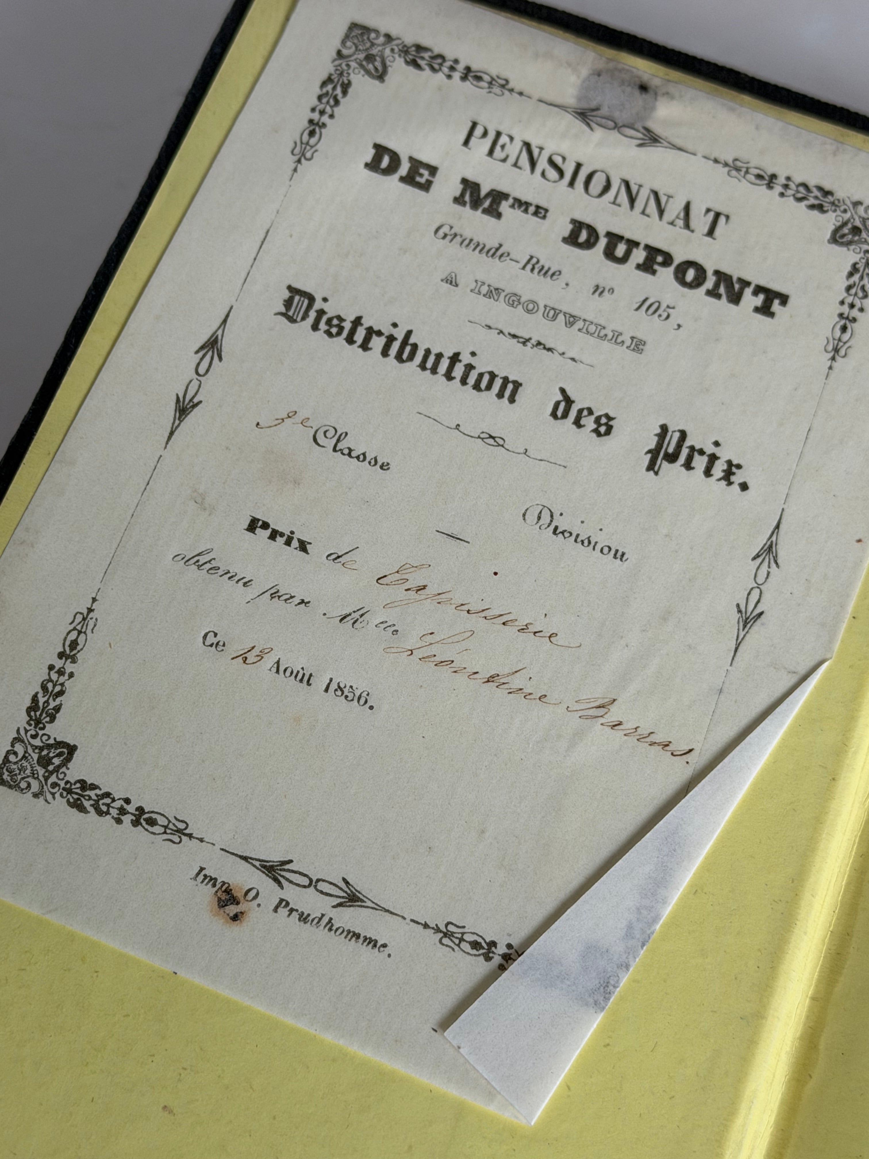 Antique French Cartonnage Book