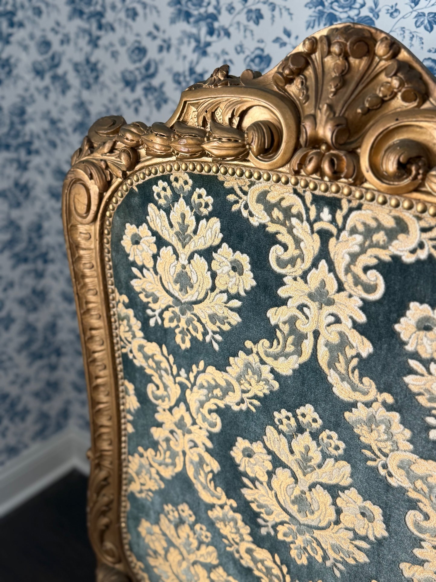 Antique French Rococo Revival Fire Screen