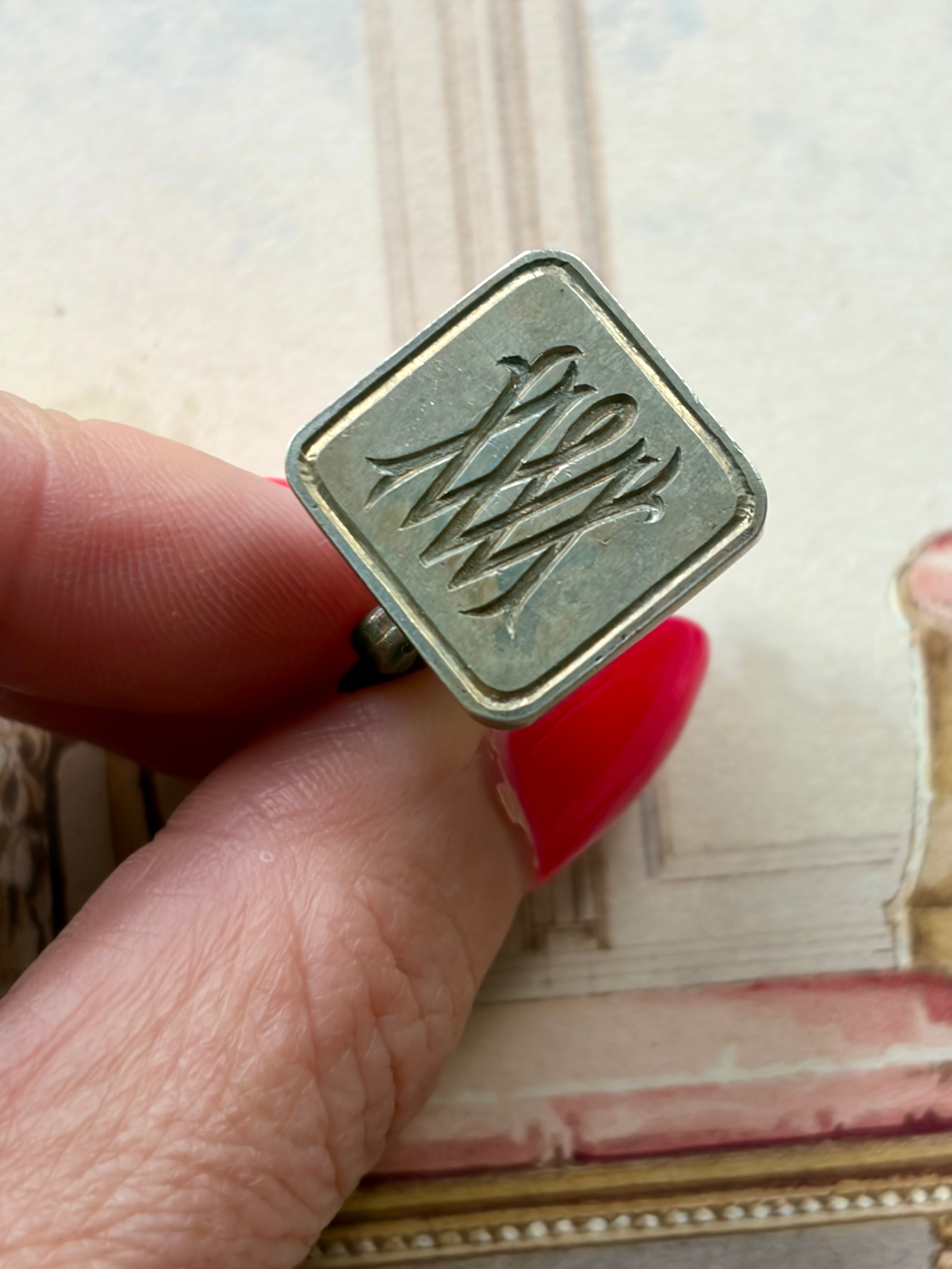 Antique French Fleur-de-Lis Wax Seal Stamp