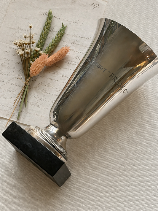 Christofle Silverplate Chalice from the Paquebot “France”