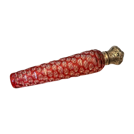 Antique French Thousand-Eye Crystal Perfume Bottle