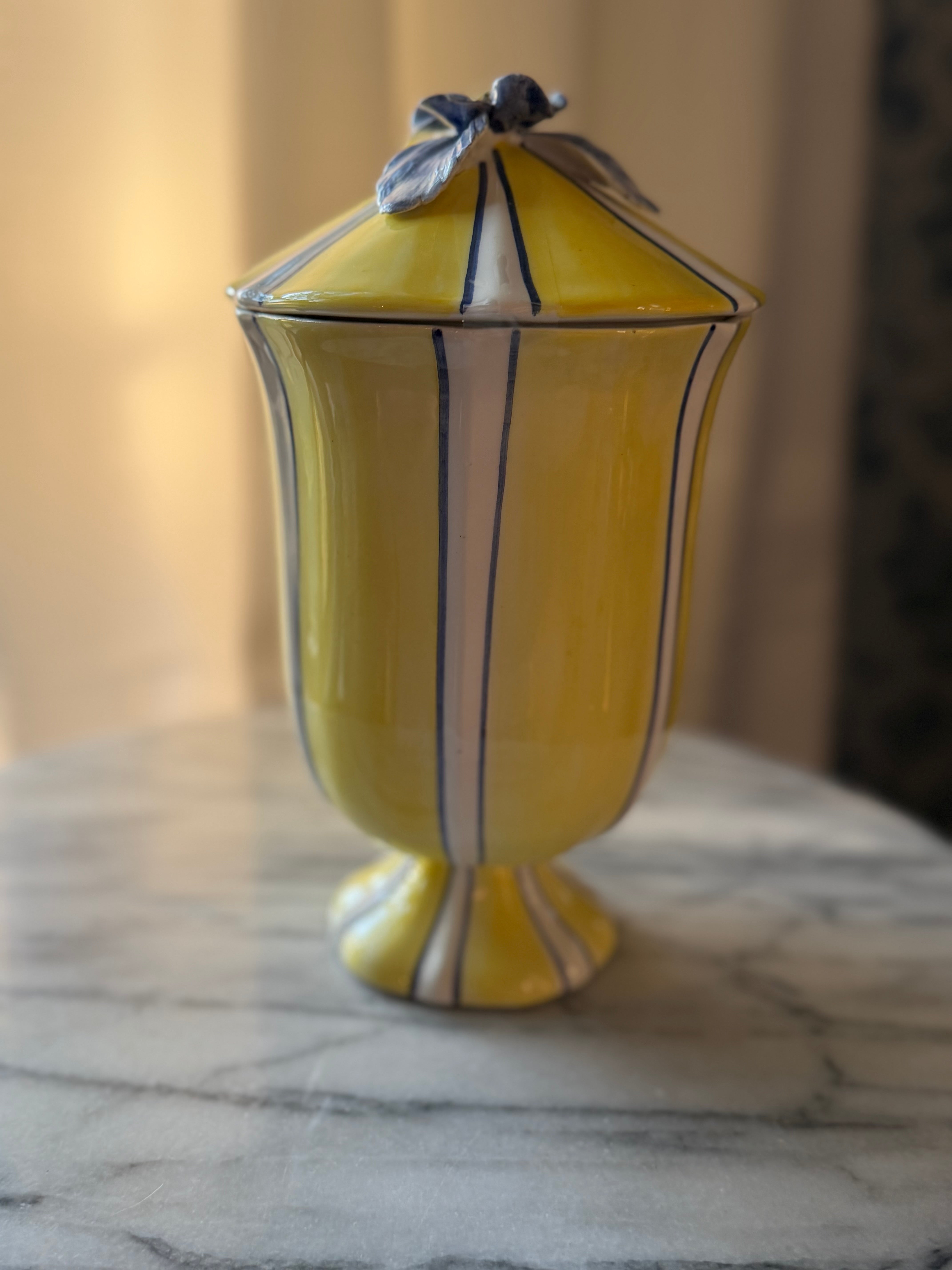 Italian Lidded Porcelain Vessel