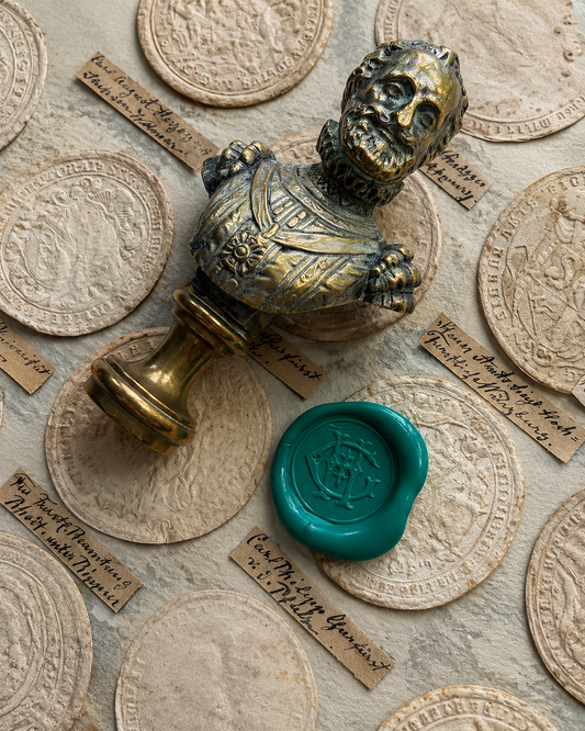 Henri IV — French Figural Desk Seal in Gilt & Silvered Bronze, Late 19th Century