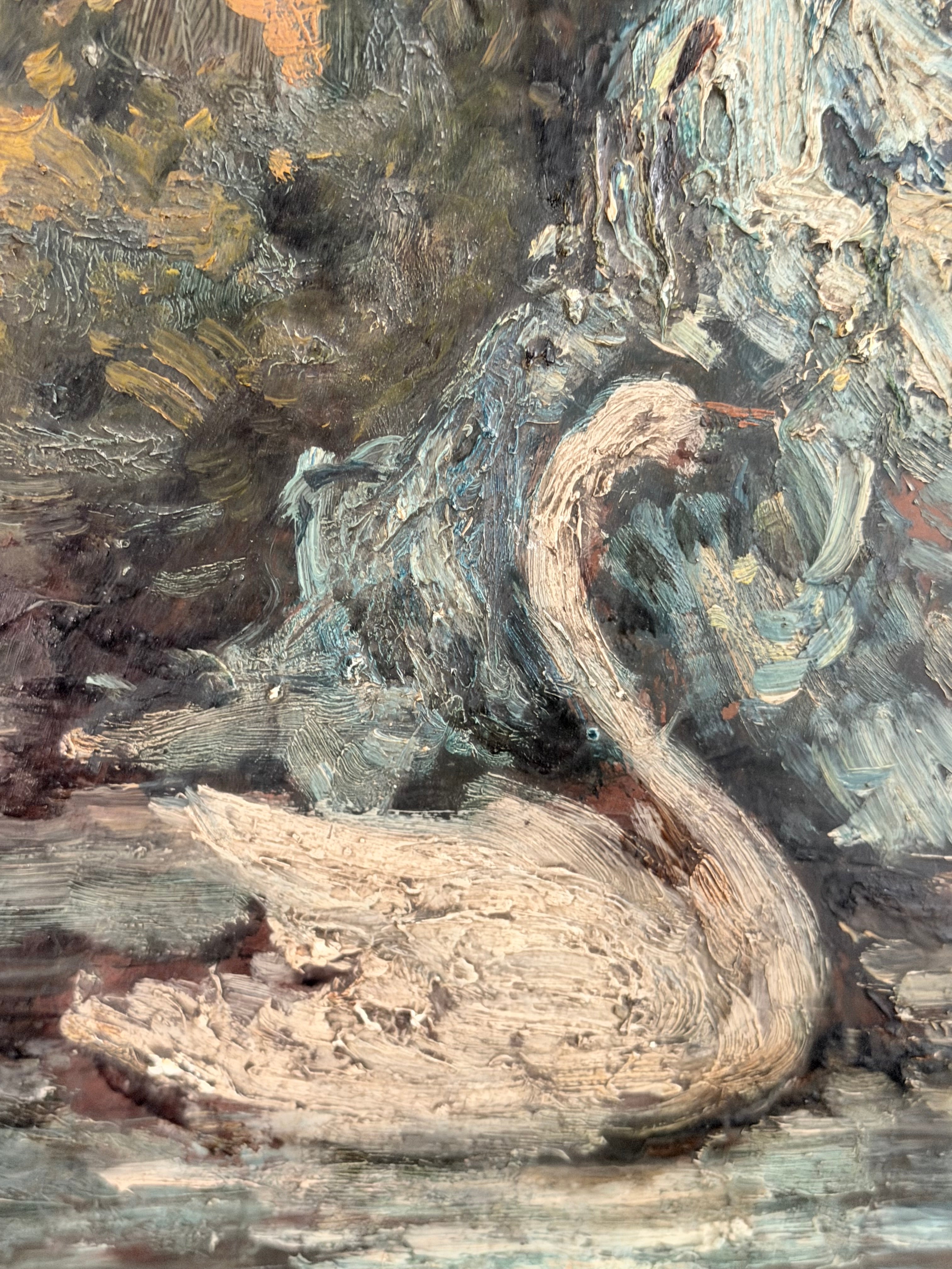 Antique French Oil Painting, Attributed to Henri Rolland, in the Manner of Monticelli (note disclaimer in description)